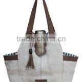 Jute Leather Tote thumbnail-5