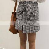 Runwaylover 5339sexy Europea Sexy Ladies Sexy Irregular Plaid Skirt thumbnail-2