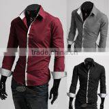 Wholesale Walson Cotton Formal Full Sleeve High End Men's Dress Shirt Apparel thumbnail-1