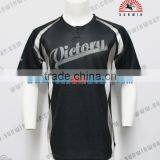 High Quality Sublimation Printing Baseball Jerseys Black thumbnail-1