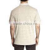 Mens Short Sleeve Slub Cotton Polo T-shirt thumbnail-4