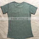 New Blue Men's Chest Patterned Pokcet Double Hem T-Shirts thumbnail-2