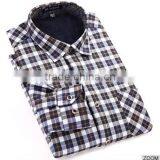 Hot Sale Man Dress Shirt Long Sleeve Plaid Man Dress Clothing Lastest Dress Designs for Men thumbnail-2
