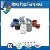 Made in Taiwan Flat Head Undercut TEK Screws # 3 Point Roofing Screws Self Drilling Screws for All Metal Prevailing thumbnail-3