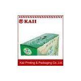 Eco-friendliy A9 + 157g Art Paper Green Paper Packaging Box / Coardboard Paper Box For Fruit