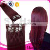 Factory Wholesale Price Unprocessed Virgin Remy 100 Human Hair, Top Quality Brazilian Hair, Clip In Hair Extension