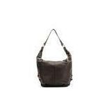 Trendy Black Hobo Leather Handbags Custom  / Genuine Leather Handbags For Ladies