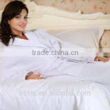 Wholesale White Cheap Cotton Hotel Waffle Bathrobe thumbnail-2