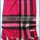 Sexy Women's Winter Fashion Checked Wool Pashmina Shawl thumbnail-2