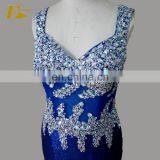 Plus Size Corset Bodice Slit Sequin Long Crystal Embellishments Sexy Prom Dress For Girls thumbnail-6