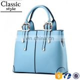 CR best selling products in europe lady fashion office bag sky blue pu leather handbag