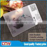 New Promotion Clear Plastic Business Cards With Frosted Finished thumbnail-3