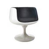 Fiberglass Cup-shaped Chair Modern Chair for Indoor Use thumbnail-3