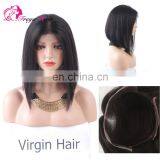 Hot Selling Good Feedback Middle Part BOB Style bob Wig 100% Human Hair Virgin Brazilian Lace front Wig