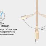 MFi-certified USB to Lightning Cable in Gold, Suitable for IPhone thumbnail-2