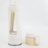 280ml Borosilicate Glass Water Cup With Ceramic Spheres of Mineral Alloy Element Making Water Soluable Hydrogen 800-1300 Pbb Rapid Microelctrolysis Generating Hydrion Neutralizing Radical Portable Lidded Bottle Anit-scald-skid Hot Water Tea Cup thumbnail-2