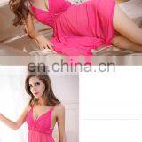 Sexy Women Transparent Hot Night See Through Sleepwear Mesh Ladies Gown thumbnail-3
