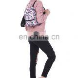 New Arrival 9inch Mini Backpack Girls Small Travel Bag With Romantic Purple Rose Image thumbnail-6