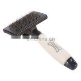 Retractable Faded Hair Solution Square Dog Brush thumbnail-1