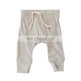Comfy Organic Cotton Solid Baby Pajamas Pants Toddler Trousers thumbnail-2