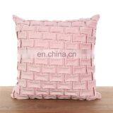 Fashion Soft Hand Home Decor Sofa Wrinkle Velvet Pink Cushion thumbnail-2
