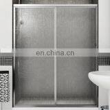 Frosted Glass Screen Tempered Glass Shower Doors for Bathrooms Silding Glass Shower Door thumbnail-6