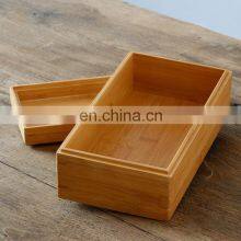 Promotional Reusable Eco Friendly Bamboo Wooden Box With Lid thumbnail-2
