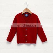 Baby Girls Knitted Wool Red Sweaters Cardigan thumbnail-1