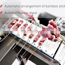 Food Processing Stainless Steel Automatic Meat Wear String Machine Manual Kebab Making Machine Meat Skewers Machine thumbnail-3