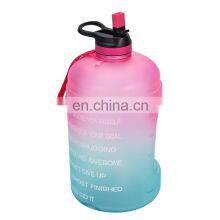 2021 Wholesale Manufacturing Direct Selling One Gallon Tritan Motivational Water Bottle thumbnail-3