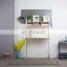 2021 High-end Modern Bedroom Study Desk Computer Tables With Bookshelf thumbnail-4