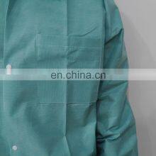 Sms Lab Coat Disposable Green Breathable Jackets of Work thumbnail-5