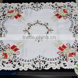 Christmas home textile tablecloth hand embroidery designs tablecloth lmzc1001(3)