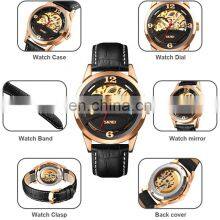 Skmei 9226 Private Label Men Mechanical Watch Analog Fashion Leather Waterproof Automatic Wristwatch thumbnail-4