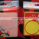 New Design Cup Pad / 3d Embroidered Satin Cup Mat/ Lovely Cup Mat