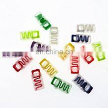 Wholesale Plastic Button Transparent Spring Buckle Elastic Adjustment Stopper Rope Pig Nose Buckle thumbnail-3