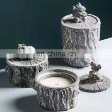 Eco-Friendly Custom Cement Candles Jar Holder Container Home Decoration Luxury Fragrance Scented Soy Wax Candles thumbnail-4