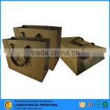 Customized low cost flat handle surface handling paper bag