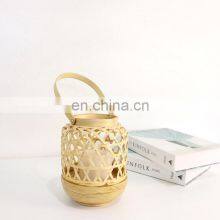 100% Nature Mini Bamboo Candle Holders Natural Lantern Versatile Candle Jar Cheap in Bulk European Style Vietnam Supplier thumbnail-2