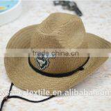 Promotion for Summer Sunshade Protection Straw Hat Wholesale Customized Cowboy Hat Unisex thumbnail-4