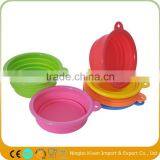 FDA Silicone Folding Portable Collapsible Dog Bowl thumbnail-4