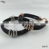 2016 Best Selling Products Stingray Leather Bracelet With 316L Stainless Steel Bracelet Jewelry for Wholesales thumbnail-2