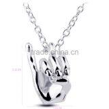 AKA Pinkie up Necklace Hip Hop Hand Pendant Necklace Choker Jewelry Palm Necklace Quality Choice thumbnail-1