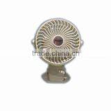 Summer Cooling Stylish 12V DC 4inch Emergency Mini Fan with Lithium Battery for Car and Home use