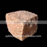 red granite cube stone
