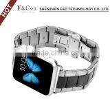 Luxury Stainless Steel Watch Band for Apple Watch Strap Polishing Metal Watchband With Quality Connector