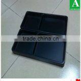 Custom Black ps Thick Compartments Hotel Tray thumbnail-1