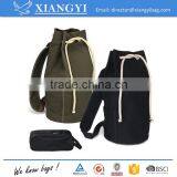 Fashionable Durable 16OZ Washed Canvas Drawstring Bucket Bag Outdoor Football Basketball Backpack thumbnail-3