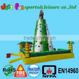 2014 hot sale tropical inflatable climbing wall for leisure