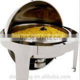 Electric Built-in Round Roll Top Chafing Dish,Stainless Steel Food Warmer Chafing Dish thumbnail-1
